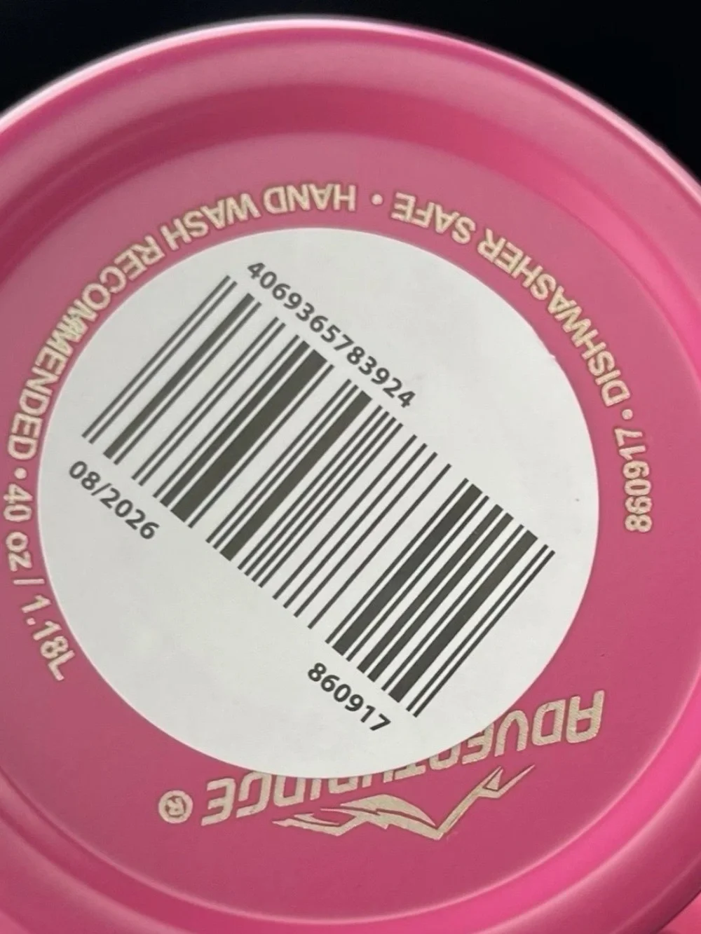 ALDI Pink Ghost Ribbon Halloween 40 oz Thirst Crusher Tumbler Straw Adventuridge